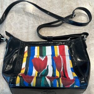 Sharif Floral Purse ARTISTIC EXPRESSIONS BY SHARIF Hand Painted Tulips F…
